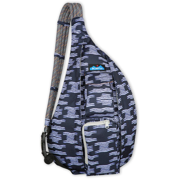 KAVU Original Rope Sling Bag Polyester Crossbody Backpack - Carbon Tribal One Size