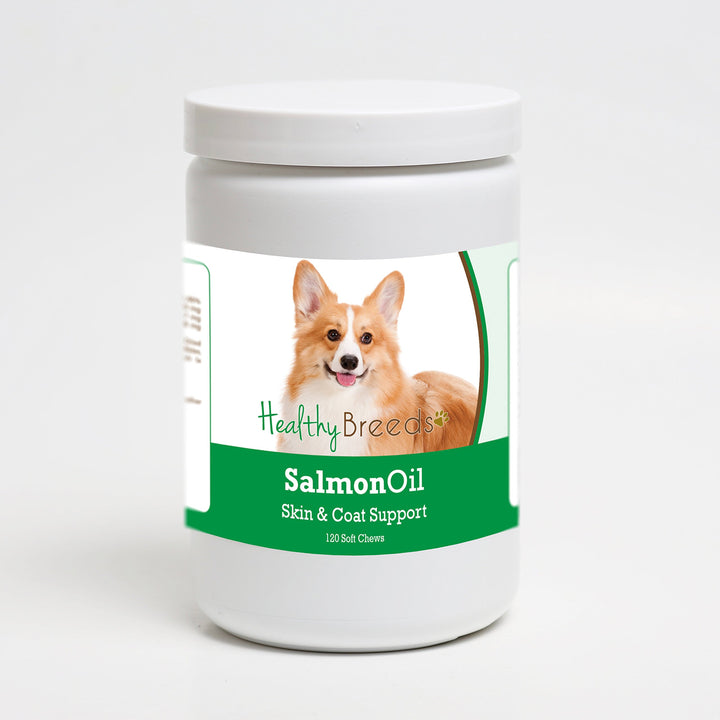 Healthy Breeds Pembroke Welsh Corgi Salmon Oil Soft Chews 120 Count