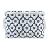 Bone Dry Pet Storage Collection Lattice Paw Print, Small Rectangle, White/Navy