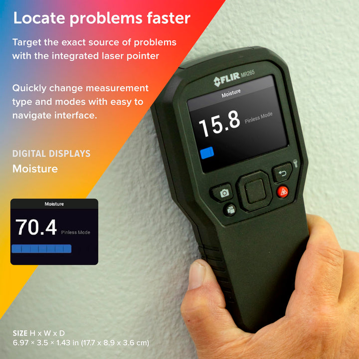 FLIR MR265 Moisture Meter and Thermal Imager with MSX