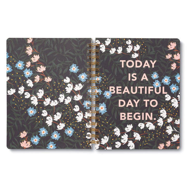 Compendium Spiral Notebook - You are here, it is time, you are ready. — A Designer Spiral Notebook with 192 Lined Pages, College Ruled, 7.5”W x 9.25”H …you are ready…