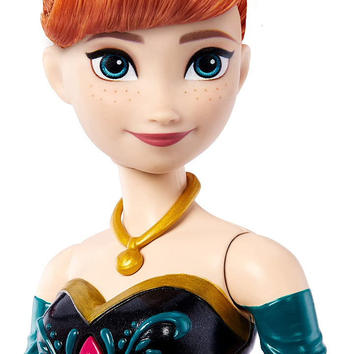 Mattel Disney Frozen Toys, Singing Anna Doll with Signature Clothing, Sings “For the First Time in Forever” from the Movie Frozen