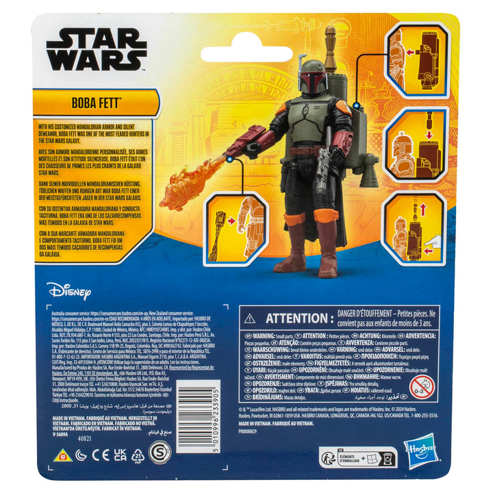 STAR WARS Epic Hero Series Boba Fett 4-Inch Deluxe Action Figure & 4 Accessories, Toys for 4 Year Old Boys and Girls & Up