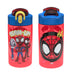 Zak Designs Marvel Spider-Man Kids Water Bottle with Spout Cover and Carrying Loop, Durable Plastic, Leak-Proof Design for Travel (16 oz, 2-Pack, Spidey and His Amazing Friends)