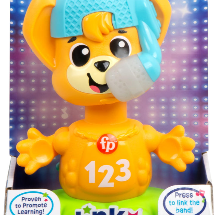 Fisher-Price Baby Learning Toy Link Squad Opposites Fox with Music & Lights for Ages 9+ Months, Compatible Only with Link Squad Items