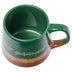 Silver Buffalo Lord of The Rings Elven Text High Gloss Reactive Glaze Tapered Pottery Mug,14 Ounces Green/Brown/Multi