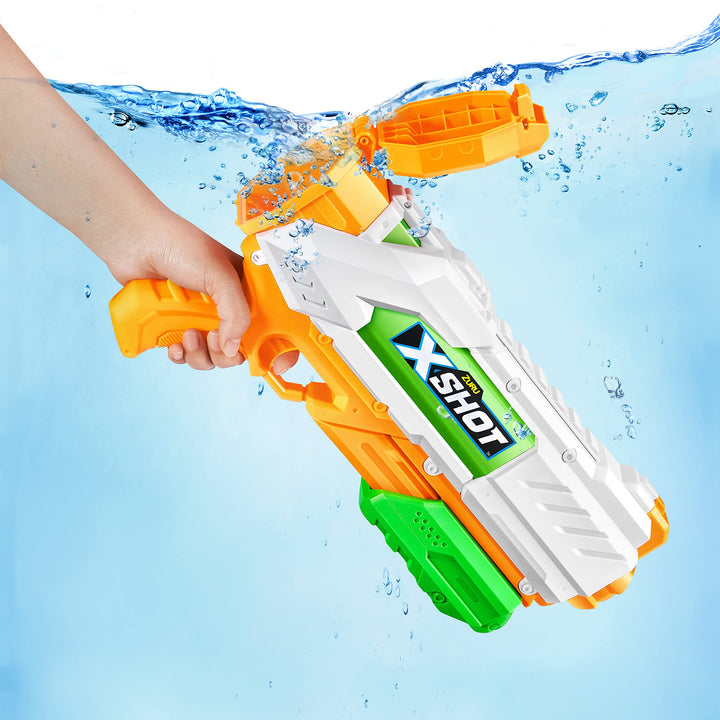 X-Shot Fast Fill Water Blaster Party Pack by ZURU - 2X Fast Fill Water Blasters 7X Stems, (210+ Self Sealing Water Balloons) Fills with Water in just 1 Second!