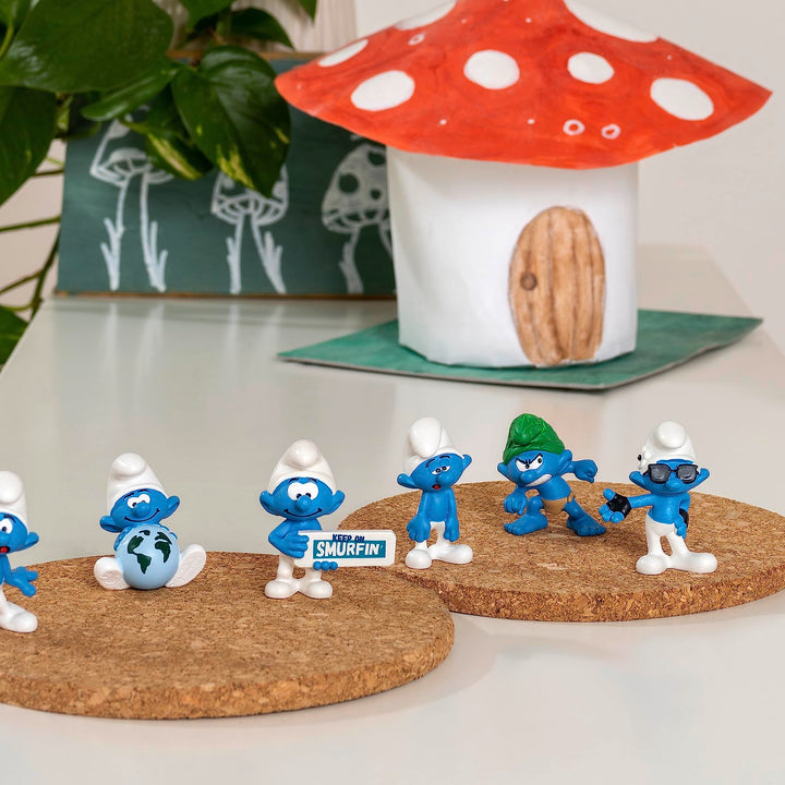 Schleich Smurfs, Collectible Retro Toys and Figurines for All Ages, Vanity Smurf Figure