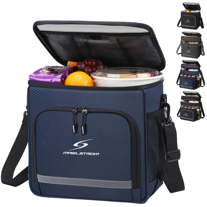 Maelstrom Lunch Box for Men,Insulated Lunch Bag Women/Men,Leakproof Lunch Cooler Bag,Lunch Tote Bag for Work,Small,Blue