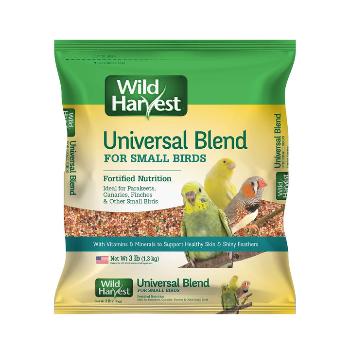 Wild Harvest Universal Blend for Small Birds, 10 lb Bag, Fortified Nutrition 10 Pound (Pack of 1)