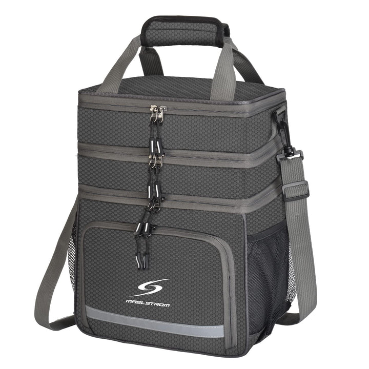 Maelstrom Lunch Box for Men,Insulated Lunch Bag Women/Men,Leakproof Lunch Cooler Bag, Lunch Tote Bag 3.Three Layer - Gray 3.Three-Layer (20L/32cans)