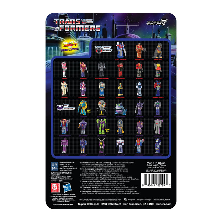 Super7 Transformers Reaction Figures Wave 08 - Arcee (Pink & Orange) Action Figure Arcee (Pink & Orange)