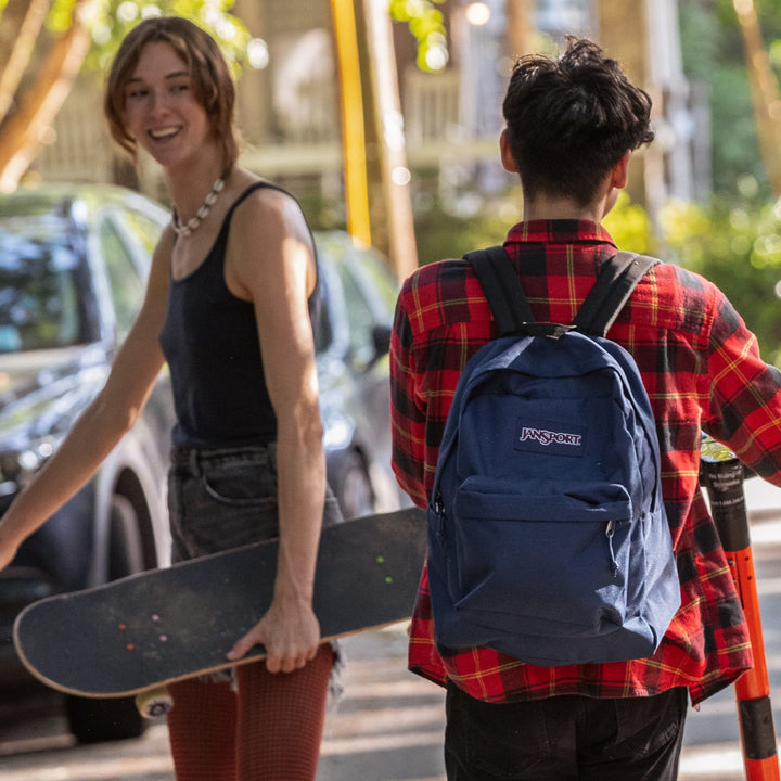 JanSport SuperBreak One Backpacks - Durable, Lightweight One Size 70s Space Dye Fresh Mint