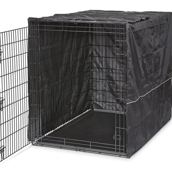 MidWest Homes for Pets XXL 54-Inch , Privacy Dog Crate Cover Designed to Fit Midwest Ginormous Dog Crate Models SL54 & SL54DD, Machine Wash & Dry, Gray (Cover Only) Black