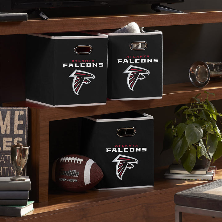 Franklin Sports NFL Storage Bins - Collapsible Cube Container + Storage Basket - NFL Office, Bedroom + Living Room Décor - 11"x11" Las Vegas Raiders