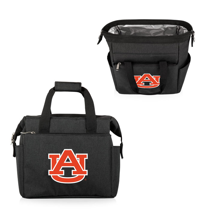 PICNIC TIME NCAA unisex-adult NCAA On The Go Lunch Cooler Auburn Tigers 10 x 6 x 10.5 Black