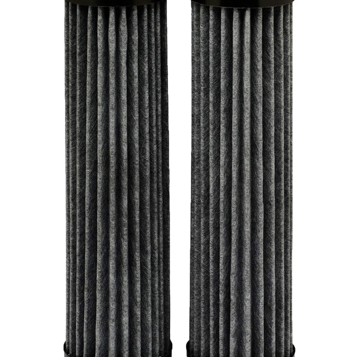 EcoPure EPW2F Premium Fact Universal Whole Home Filter (2 Pack), Dark Gray/Black