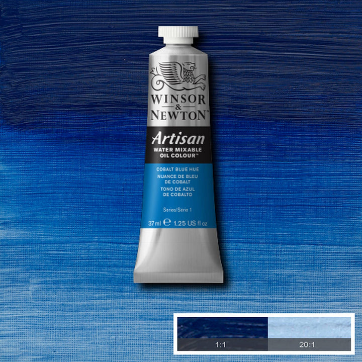 Winsor & Newton Artisan Water Mixable Oil Colour, 1.25-oz (37ml), Cobalt Blue Hue 37-ml Tube