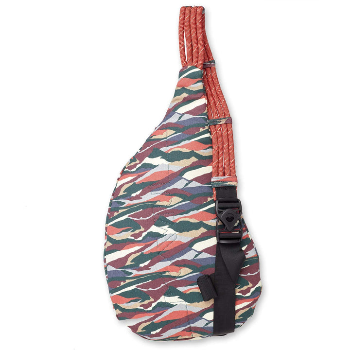 KAVU Original Rope Bag Sling Pack with Adjustable Rope Shoulder Strap Beach Doodle