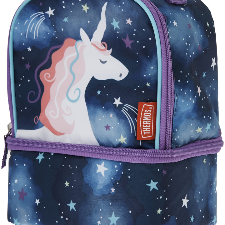 THERMOS Non-Licensed Dual Compartment Lunch Box, Space Unicorn