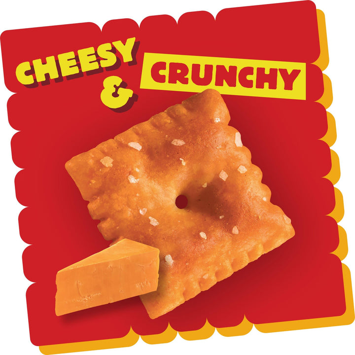 Cheez-It Cheese Crackers, Baked Snack Crackers, Lunch Snacks, Family Size, Extra Toasty, 21oz Box (1 Box) 1.31 Pound (Pack of 1)