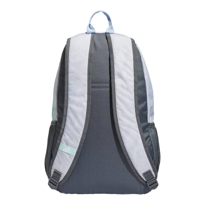 adidas Foundation 6 Backpack, Stone Wash White/Blue Dawn/Semi Flash Aqua Blue, One Size