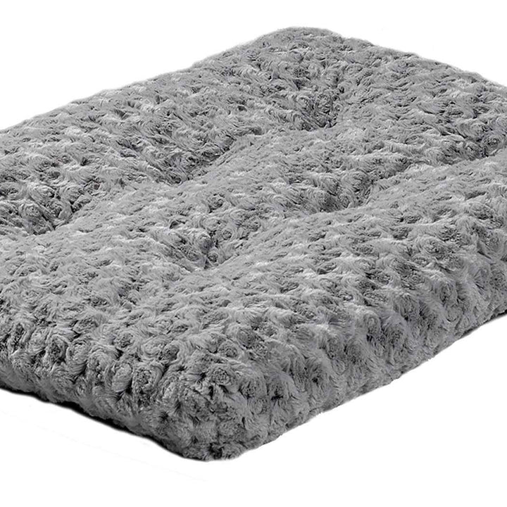 MidWest Homes for Pets Plush Pet Bed | Ombr Swirl & Cat Bed | Gray 17L x 11W x 1.5H - Inches for Toy Dog Breeds, 40618-SGB, 18-Inch