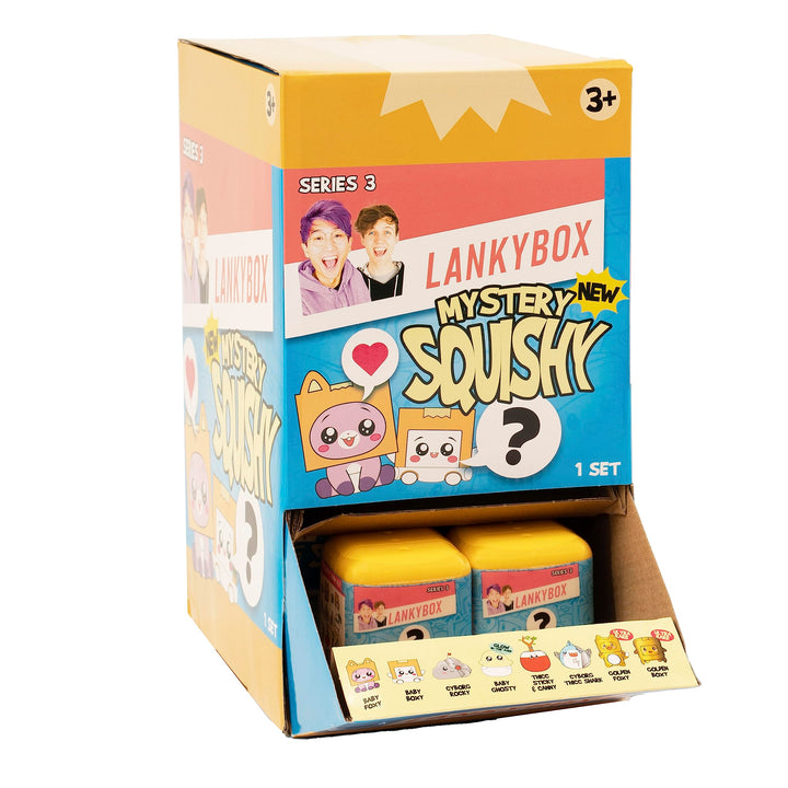 LankyBox Mini Mystery Figures – Party Pack 24-Pack - Series 3, Collectible Mini Figures, Squishy Figures, Officially Licensed Merch