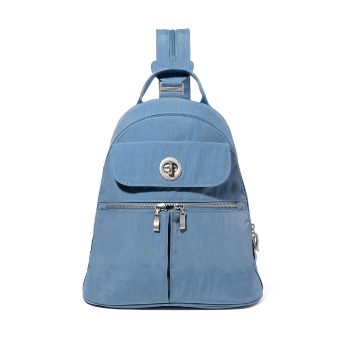 Baggallini Naples Convertible Backpack - Convertible Cross body Bag for Women with Adjustable Shoulder Straps One Size Cornflower