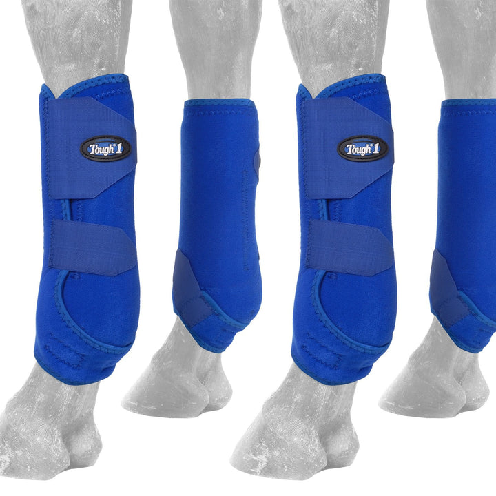 Tough 1 Extreme Vented Sport Boots Set, Royal Blue, Small
