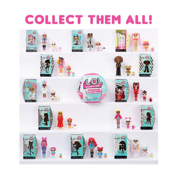 MGA Entertainment Miniature Collection with Collectible Dolls, Miniature OMG Fashion Doll, Miniature LOL Doll, Miniature Dolls, Accessories, Limited Edition Doll, Mini Packaging - Gift Girls Age 4+