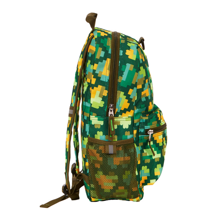 LEGO ICONIC PRINTS BACKPACK - CAMO BRICK HEARTS One Size Green