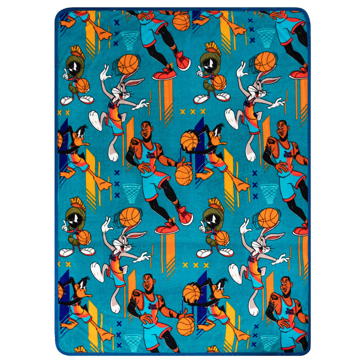 Franco Kids Bedding Super Soft Plush Throw Blanket, 46 in x 60 in, Space Jam 2 A New Legacy