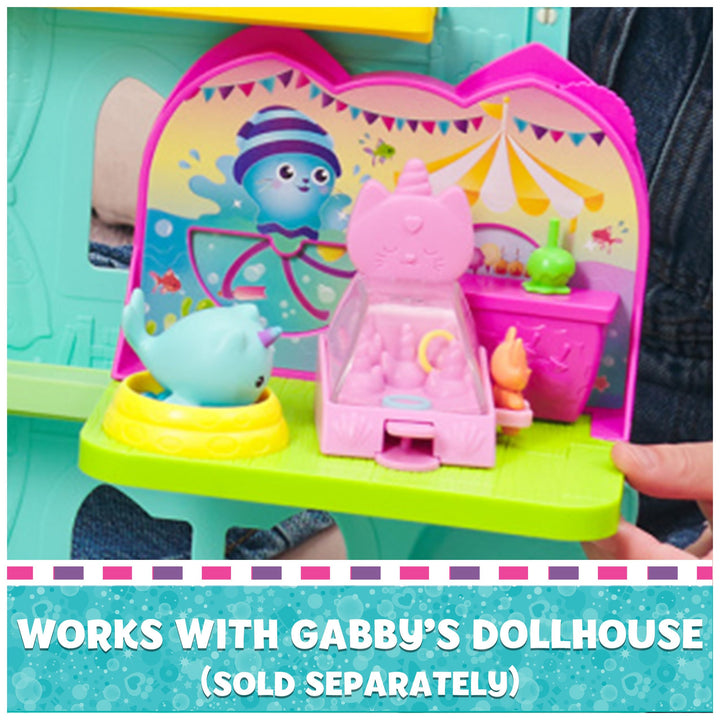 Gabby’s Dollhouse Kitty Narwhal’s Carnival Room, with Toy Figure, Surprise Toys and Dollhouse Furniture, Kids Toys for Girls & Boys 3+