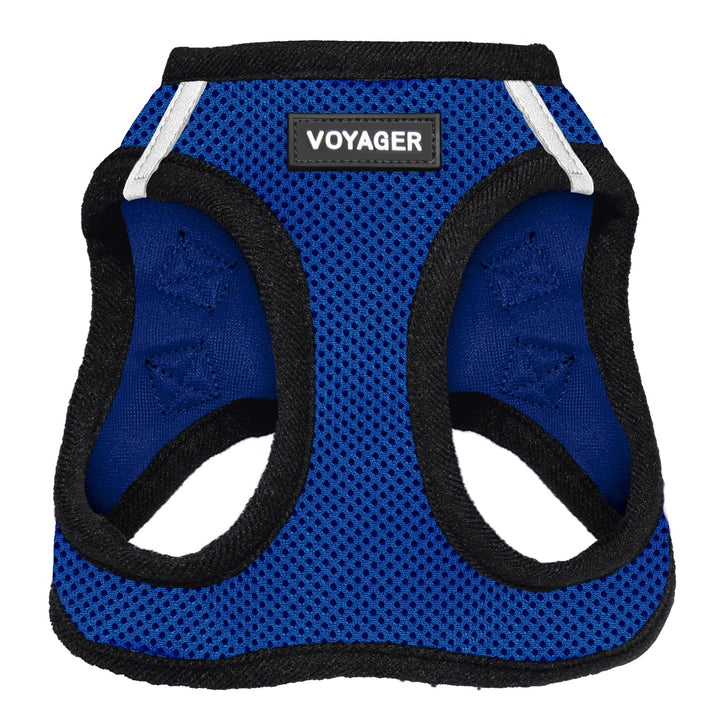 Voyager Step-in Air Dog Harness - All Weather Mesh Step in Vest Harness for Small and Medium Dogs and Cats by Best Pet Supplies - Harness (Royal Blue/Black Trim), XL (Chest: 20.5-23")