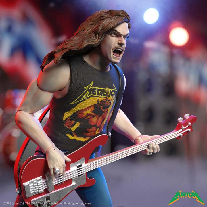 Super7 ULTIMATES! Cliff Burton (Superhero Poster) - 7" Action Figure with Accessories Heavy Metal Collectibles and Retro Toys