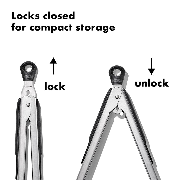 OXO Good Grips 2-Piece Tongs with Nylon Heads Set