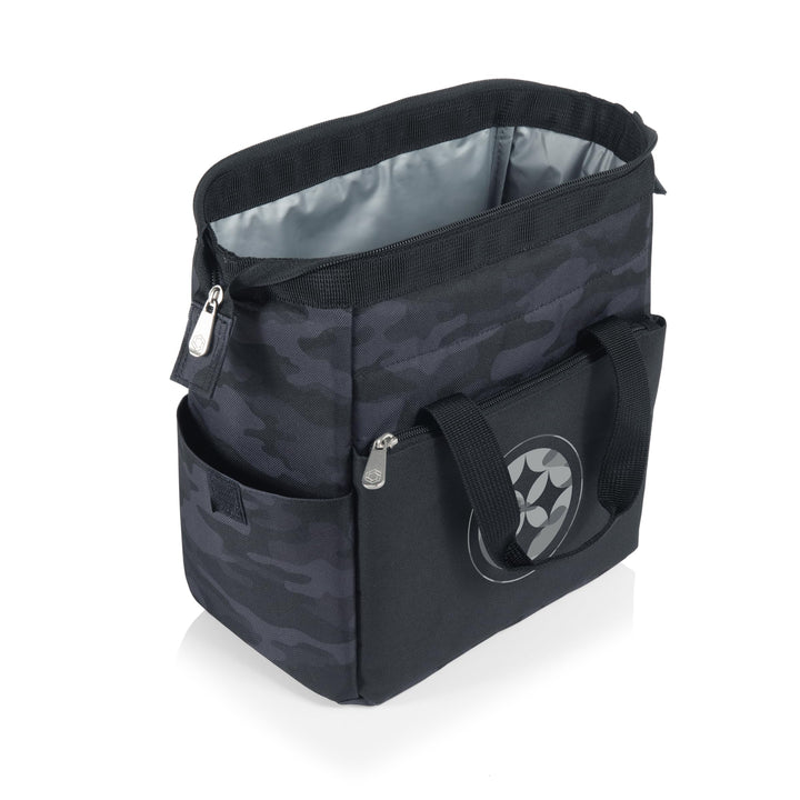 PICNIC TIME NFL On The Go Lunch Bag Cooler, Soft Cooler Lunch Box, Insulated Lunch Bag New Orleans Saints Black Camo