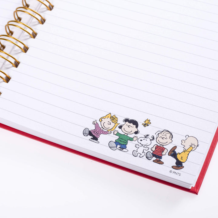 Graphique Peanuts Gang Hard Cover Journal w/Charles Shultz's Beloved Peanuts Characters, Fun, Durable Notebook for Notes, Lists, Recipes, and More, 160 Ruled Pages, 6.25" x 8.25" x 1" Peanuts Gang Spiral Journal