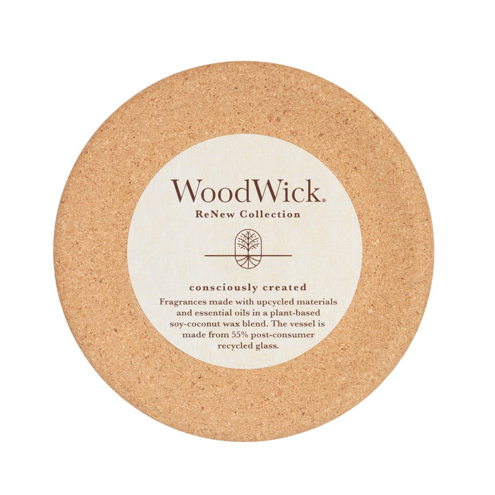 WoodWick® Renew Large Candle, Incense & Myrrh Scented Candles, 13oz, Plant Based Soy Wax Blend, Christmas Gift, Made with Upcycled Materials and Essential Oils, Up to 75 Hours of Burn Time