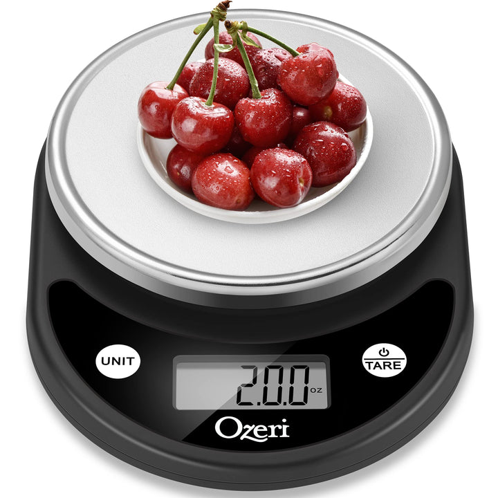 Ozeri Pronto Digital Multifunction Kitchen and Food Scale,Silver on Black Silver on Black