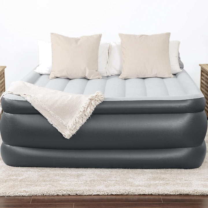 SleepLux Durable Inflatable Air Mattress with Built-in Pump, Pillow and USB Charger King 22"