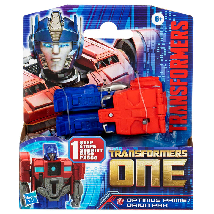 Transformers One Cog Changer Optimus Prime (Orion Pax) 4-Inch Robot Action Figure, Interactive Toys for Boys and Girls Ages 6 and Up