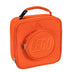 LEGO Orange Brick Lunch Box, Durable and Insulated, with Zipper Pocket and Mesh Lining, for Kids and Adults