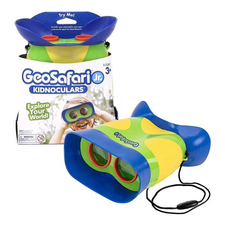 Educational Insights GeoSafari Jr. Kidnoculars - Binoculars for Kids Ages 3+, STEM and Outdoor Toys for Toddlers, Gifts for Toddlers Multi