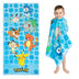 Franco Kids Super Soft Cotton Beach Towel, 58 in x 28 in, Pokemon Blue