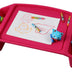 Basicwise QI003253P Kids Lap Desk Tray, Portable Activity Table, Pink