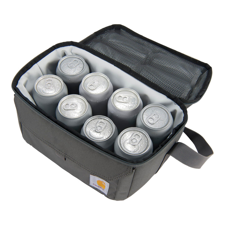 Carhartt Insulated 12 Can Two Compartment Lunch Cooler, Durable Fully-Insulated Lunch Box, Dual Compartment (Gravel) One Size Dual Compartment (Gravel)