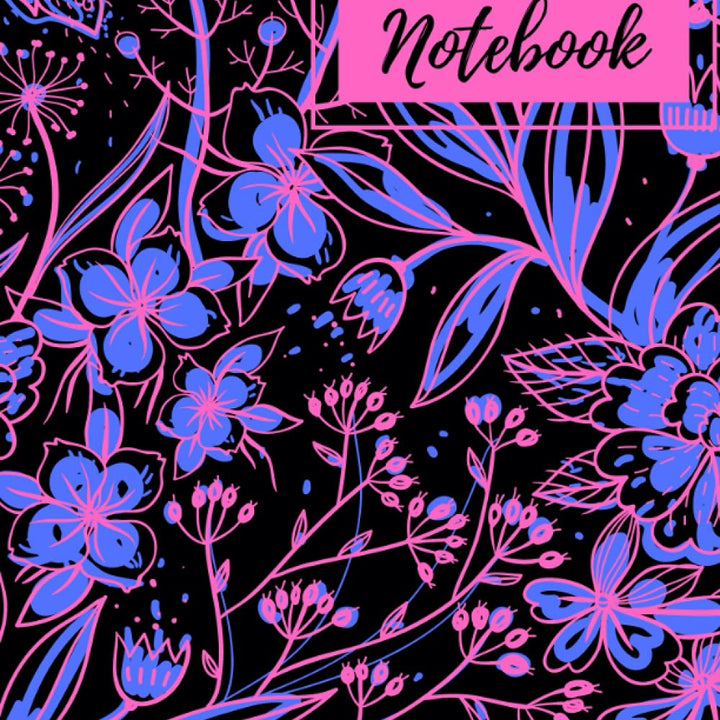 Notebook: Black Lined Notebook For Gel Pens & Chalk. | 150 Pages | 8.5 x 11" | Children Kids Teens College Journals | Great Back To School Gift (Black Paper Notebooks)