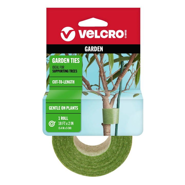 VELCRO Brand VEL-30087-AMS ONE-WRAP Ties Starter Pack for Container Gardens or Houseplants, 12pcs, Pre-Cut, 6 in x 1/2 in, Green-Recycled Plastic Green - Recycled Plastic